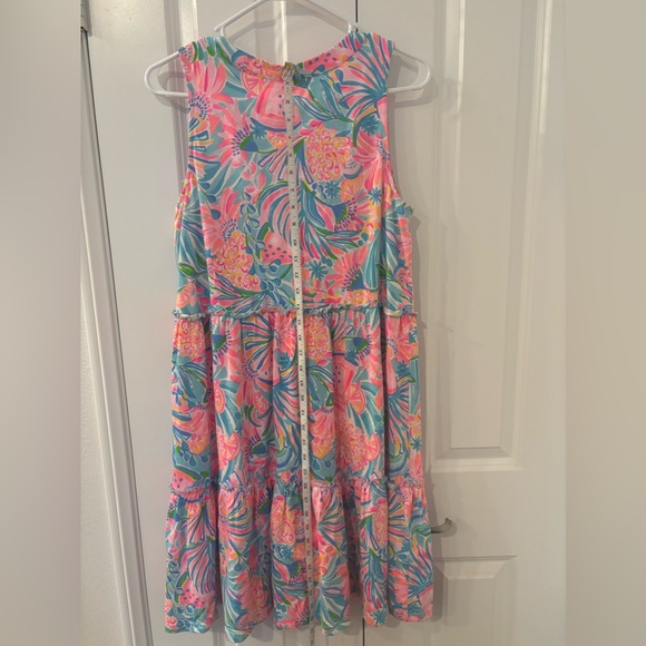 Lily Pulitzer Lorina V- Neck Dress Multi Tropical Punch Size M NWT - Picture 3 of 8